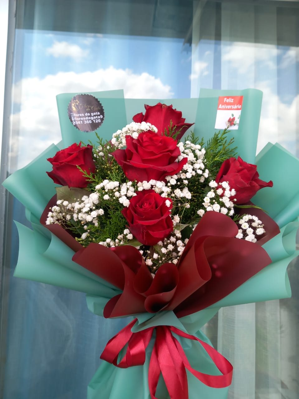 Buquê de Rosas Corais